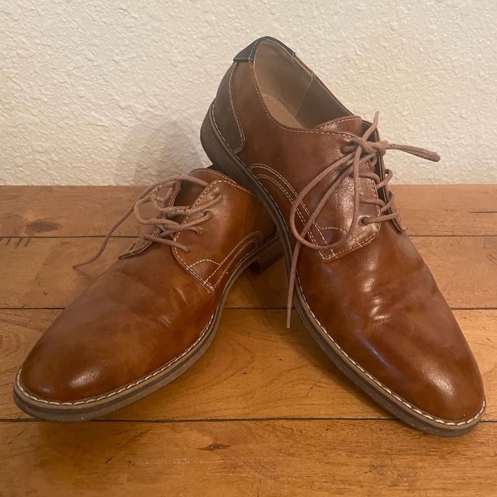 Varese Nick Men's Lace Up Plain Toe Oxford Shoe Sz 11